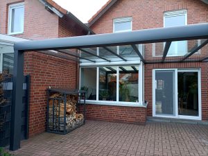 Aluminium Terrassendach Aluxe Designline im Ahlen