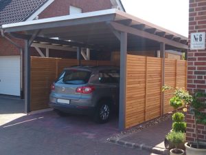 Flachdach-Carport in Oelde-Lette