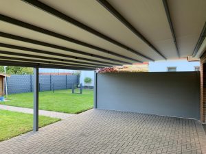 Innenansicht des multifunktionalen Terrassendachs