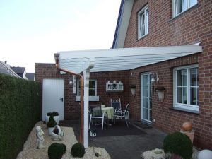 Terrassendächer aus Leimholz mit Verbundsicherheitsglas in Oelde
